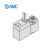 SMC 电磁阀,两位五通单电控,直接出线式（300mm）,DC24V,SY3120-5GD-C6