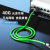 创优捷 超六类成品网线 CAT6A-G05S 0.5米 绿色 双屏蔽 金属接头 万兆网络连接线