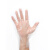 海斯迪克 HKqy-71 一次性TPE手套 餐饮手套 防油白色透明手套 100只/盒（L码）