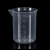 HKNA 实验室透明塑料杯子 耐高温带刻度量杯 塑料烧杯1000ml 
