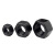 达尼胜  螺母黑色碳钢发黑外六角螺母 六角螺丝帽GB6170 M18（8.8级） 200颗 