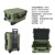 百世盾 安全防护箱 塑料PP M6620军绿色 手提式加厚多功能工具箱仪器箱 588*428*287mm