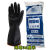 耐酸碱乳胶手套黑色橡胶加长加厚北塔海塔工业防化劳保手套 36厘米海塔 XL