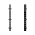 ttooks瓷砖展示架挂墙样板样品专用展架包边冲孔条地砖岩板多功能冲孔管 2.4米（2*4）黑色/根+6个挂钩