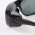 京斯坦 2010电焊眼镜防强光防尘劳保眼镜防风沙防飞溅电焊眼 黑色 1个