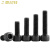 嘉耐特 DIN912 高强度12.9级杯头内六角螺丝 圆柱头发黑加长螺栓 M12*70半牙（20个） 