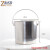水桶 不锈钢清洁洗车桶大容量手提式铁桶镀锌冰桶拖地桶 带盖不锈钢31.5*31.5