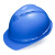 德威狮  标准型ABS安全帽工地领导建筑工程头盔透气男 蓝色豪华型ABS一指键