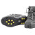 海斯迪克 10齿冰爪防滑 雪地冰面便携简易鞋链雪爪鞋套 L码 HKCX-206