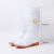EVA白色卫生靴加绒食堂厨房工厂专用雨靴防滑耐油高筒棉水鞋 高度36cm左右白色牛筋底-不加棉 46