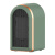 迪万奈特 取暖器PTC无叶暖风机办公室桌面小型电暖器小太阳热风机暖脚神器绿色1200W