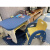溥畔积木桌 立体拼插1岁到3岁家用幼儿课凳子游戏学习书画宝宝玩具套 升降【王子绿】一桌一椅