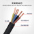 创优捷 橡胶防水电缆 JHS 5X6.0平方(3+2型）铜线潜水泵专用电缆 黑色 50米