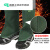 IGIFTFIRE适用于劳保防烫耐磨脚盖电焊护脚套防火线焊工专用加厚加大隔热帆 白帆布护腿护脚(铜扣松紧带)