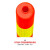 塑料警示柱防撞柱反光立柱路桩隔离柱交通安全道路标志柱 75CM PU加厚橡胶-车压不坏(送螺丝)
