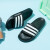 阿迪达斯 （adidas）人字拖鞋男鞋 23夏季新款休闲沙滩鞋防滑人字拖运动凉鞋拖鞋男 GZ5922/黑白三条纹 40.5