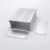 铝合金外壳铝型材盒子分体带耳铝壳电池盒壳体PCB壳开孔定制92*35 氧化白色100mm