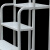稳斯坦 仓库超市移动梯 取货梯子凳子理货架防滑登高梯车带轮子 三步梯拆卸款离地0.75米 W511（需自行安装）