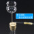 铸固 玻璃导管 实验室用导气管玻璃弯管尖嘴T形Y型直管 7mm90度(5*30cm)/5支 