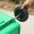 大号环卫垃圾桶轮子120L/240L户外塑料垃圾桶轮轴配件轱辘通用轮 通用铁芯轮