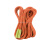 消防比武训练用打绳结 常规直径10.5mm*4.5m静力绳可定制 柔软型 桔红色 偏硬款打结绳