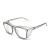 择初防花粉防蓝光眼镜护目镜防雾花粉眼镜框可配男女通用 透明灰色