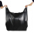 兰诗（LAUTEE）DA4013 手提式黑色加大号垃圾袋塑料袋 55*80 cm（100个）/包   黑色薄款