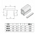 丰应子 FYZ-ZXL1R8F 铝型材硬质平封条PVC压边条 槽8灰白色封边防尘条1米