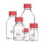 欧冕实验室德国进口肖特透明储酒神器PBT红盖试剂瓶50 100 250 500ml密封PTFE垫片 250ml