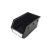 黑色背挂式零件盒组合式斜口带立柱ESD元件盒 组合式180*110*80黑色带立