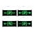 接插通电式安全出口标识牌消防应急疏散标志安全通道指示墙壁挂牌 消防应急灯