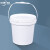 塑料外卖打包小龙虾海蜇包装桶果酱桶B 3L白色 特厚