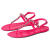 Stuart Weitzman 618女士GOLDIE珍珠水晶胶质凉鞋 Neon Pink 6 US