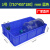 零件盒物料盒收纳盒配件箱塑料盒胶框五金工具盒长方形带盖周转箱 W5号蓝色 340_270_195