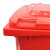 鲁识 LS-ls22 户外垃圾桶新国标带盖大号物业环卫分类垃圾箱 240L红色-有害垃圾(挂车款)