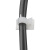 海斯迪克 HKZ-134 可调式配线固定座 塑料夹 布线理线扣 粘贴式束线夹 cc-1013白色（100个）