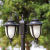 欧式防水户外灯双头黑色古铜色草坪灯路灯led景观灯高杆灯 2.6米三头古铜色