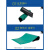 防静台垫防滑耐高温橡胶垫绿色胶皮桌布工作台垫实验室维修桌垫 宽*长*厚度 亚光绿黑色0.2米*0.2米*2mm
