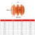 黄色低压绝缘子M6/M8/M10无杆25*M6带螺杆低压配电柜半杆绝缘柱 40*M10 不带杆