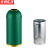 京洲实邦【48L翠绿色钛金边】商场大厅子弹头不锈钢垃圾桶ZJ-0015