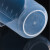 塑料烧杯50/100/250/500/1000ml实验室器材带刻度透明计量杯塑料 250ml(1个)