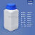 大口胶水瓶塑料分装方形瓶固体粉末瓶包装瓶试剂瓶1000ml500毫升 1000ml乳白色-蓝盖款配内盖