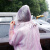 百舸 一次性雨衣成人防汛连体徒步便携简易防护雨衣 随机颜色6件