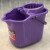 旋转手压塑料水洗桶带轮拖把挤加厚水桶免清洁拖地神器长方形手提 全新升级熟胶加厚耐摔紫色