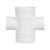 联塑（LESSO）平面异径四通PVC-U排水配件白色 dn200×160