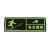 捷诺立(JNL) N30520夜光地贴纸安全出口指示牌提示牌楼梯通道 安全楼梯右向上AB05【10片装】