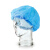 Medicom麦迪康 一次性三层四层N95口罩舒适透气防飞沫出行活性炭口罩50只 蓝色条帽(100只/包）