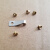 Zippo打火机配件弹簧铰链针砂轮摆锤弹片半空铝铆钉维修专用工具 横纹轮5枚