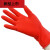 LISM红米白米橡胶打扫厨房紧手女士适用于乳胶家务快乐娃薄款洗碗皮手 白米手套(5双) M