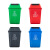 斯铂格 BGS-123 户外摇盖分类垃圾桶100L 灰色其他垃圾 塑料长方形市政物业环卫商用